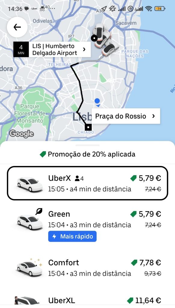 Uber Lisbona