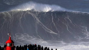 Nazarè portogallo onde surg Francisco Anglani