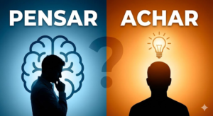 La differenza tra pensar e achar in portoghese
